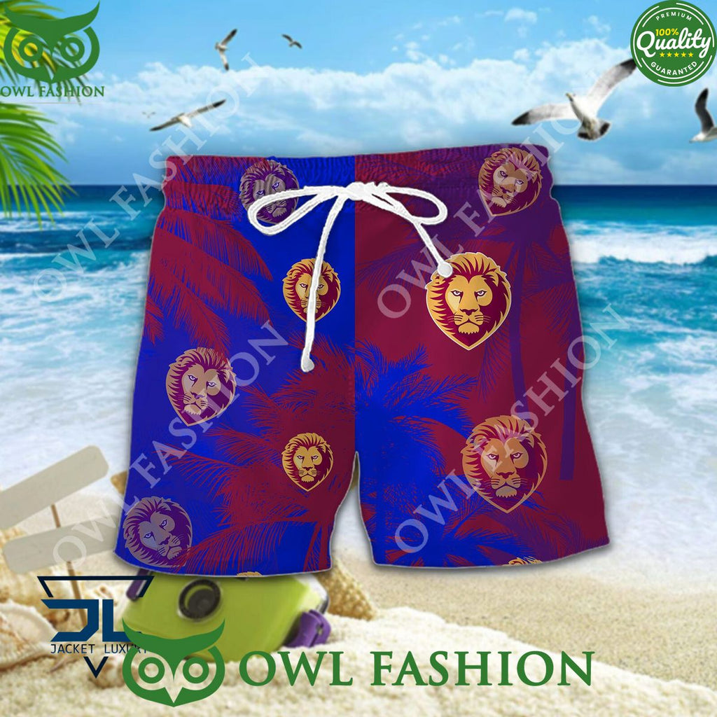 Brisbane Lions AFL Australian Hawaiian shirt and short