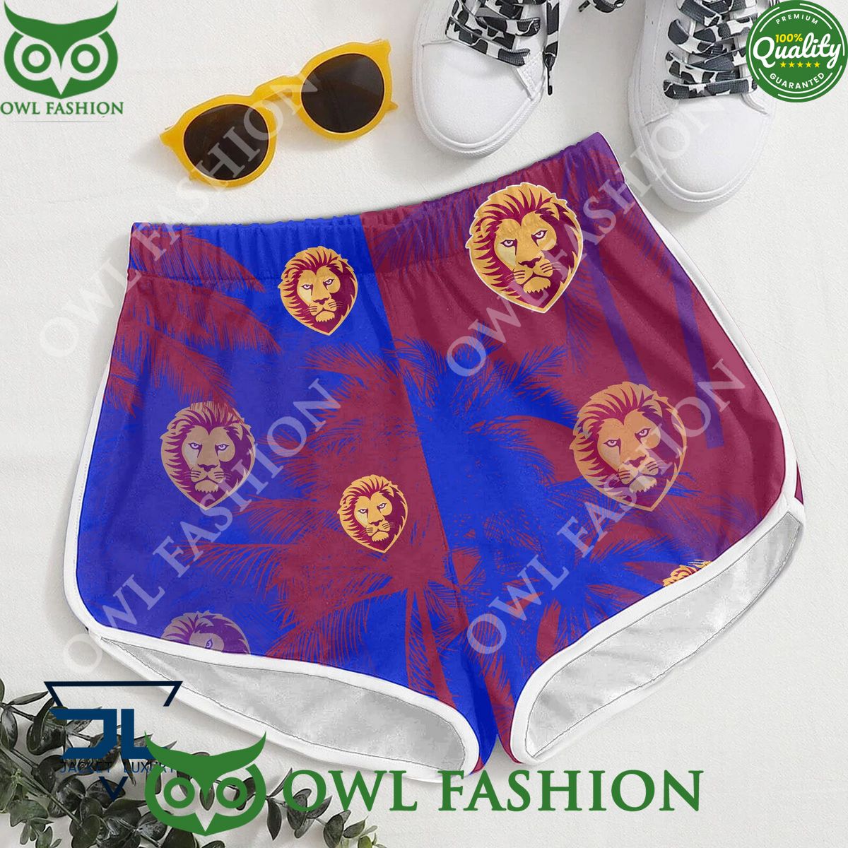 Brisbane Lions AFL Australian Hawaiian shirt and short
