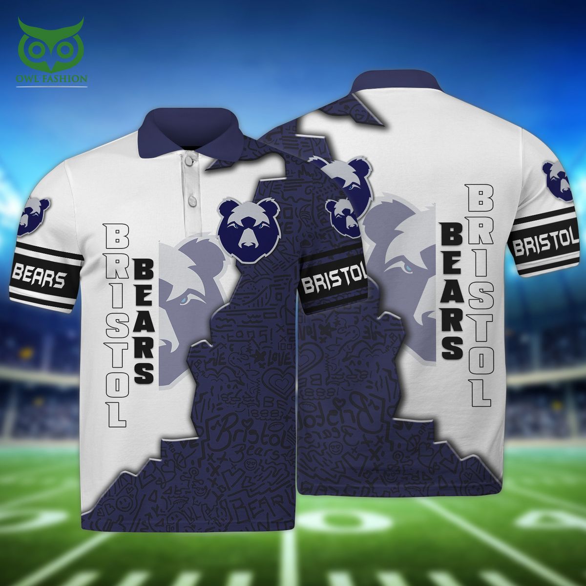 Bristol Bears Football Club 3D TShirt Hoodie