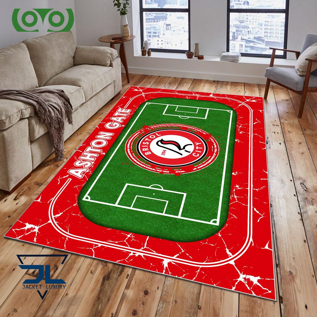 Bristol City EFL Championship Carpet Rug