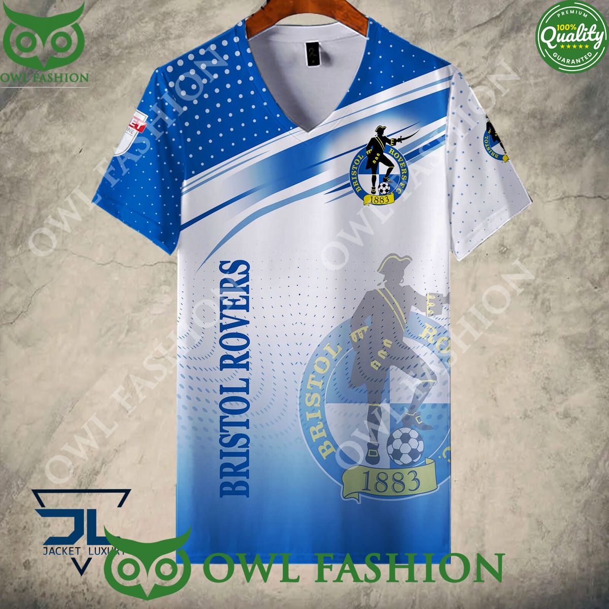 Bristol Rovers Football Champion Premium 3D Hoodie