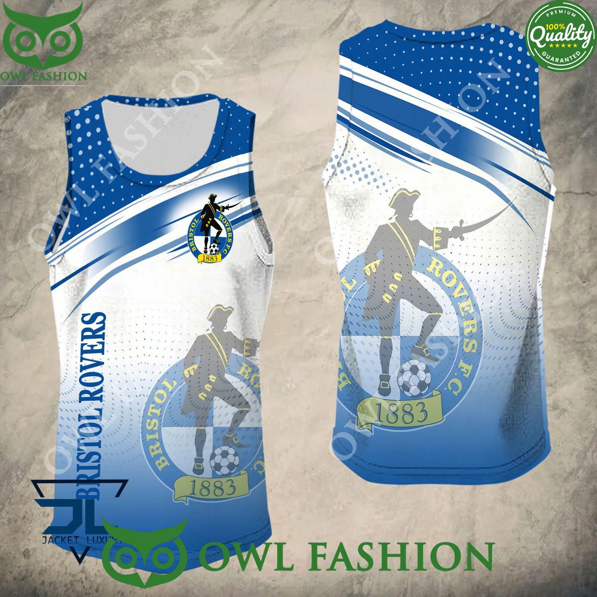 Bristol Rovers Football Champion Premium 3D Hoodie