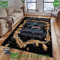 Broken Wall Miami Marlins MLB Baseball Team Rug Carpet Living Room