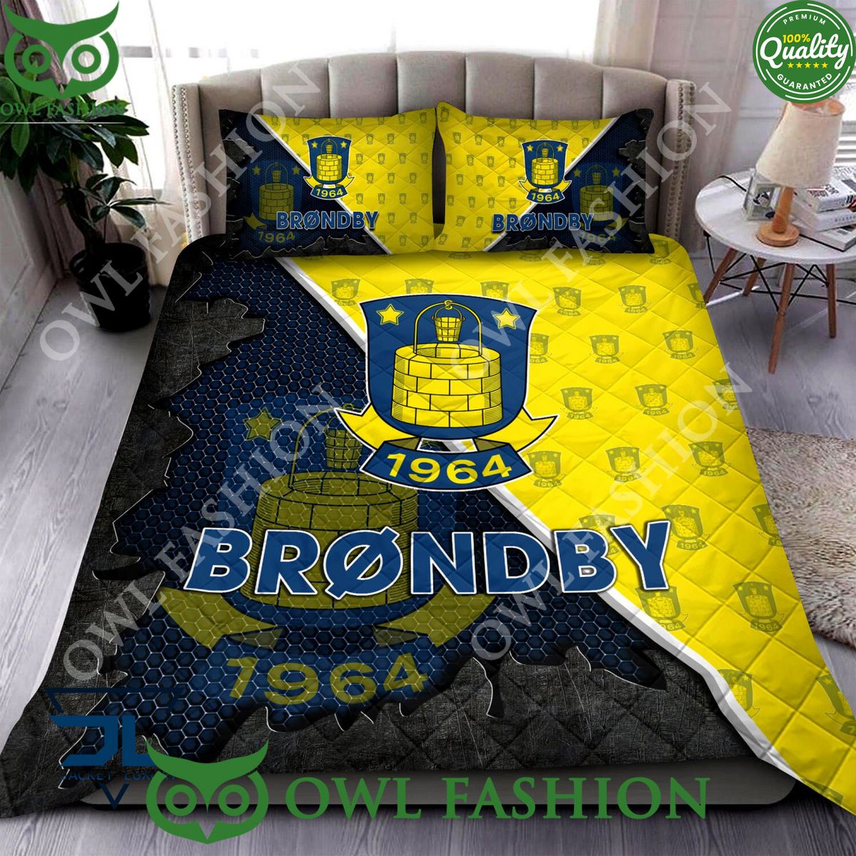 Brøndby IF Superliga Quilt Broken Bedding Set
