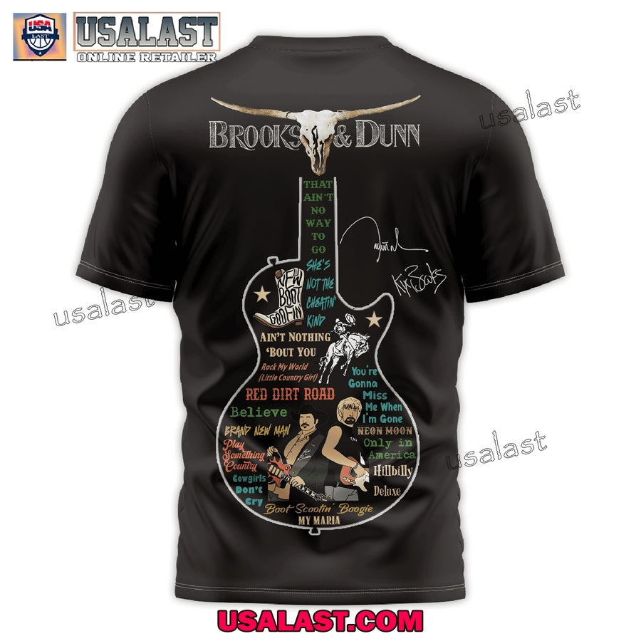Brooks & Dunn Guitar Signatures 3D T-Shirt