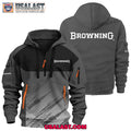 Browning Gun Brand Heavy Zip Hoodie