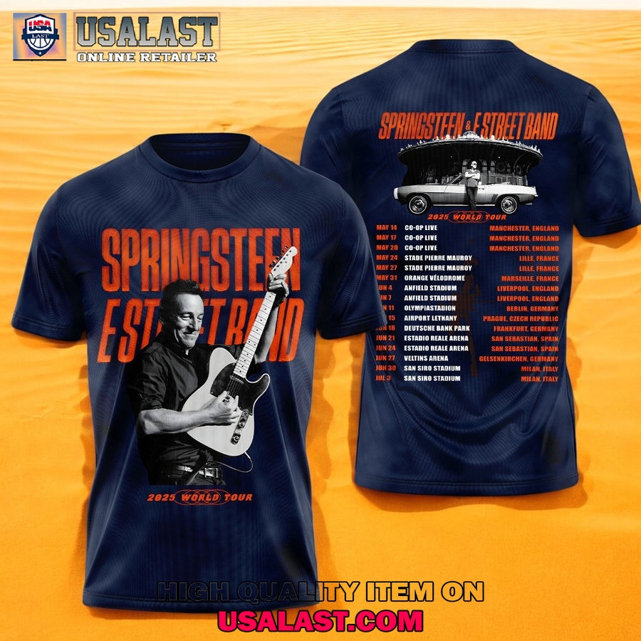 Bruce Springsteen And The E Street Band 2025 Tour 3D Shirt