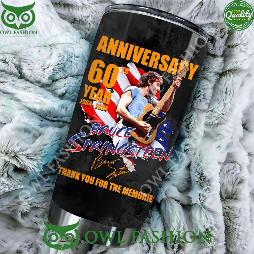 Bruce Springsteen Anniversary 60th Year Tumbler Cup