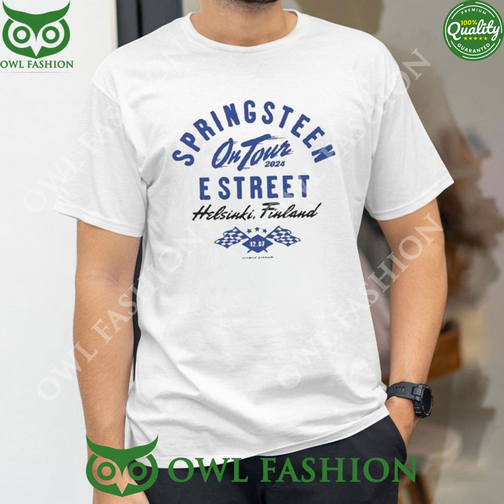 Bruce Springsteen On tour July 12 2024 Olympia Stadium Helsinki Finland And E Street Band t Shirt