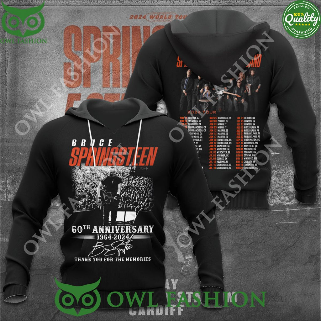 Bruce Springsteen Street Band World Tour 2024 3D Tshirt Hoodie