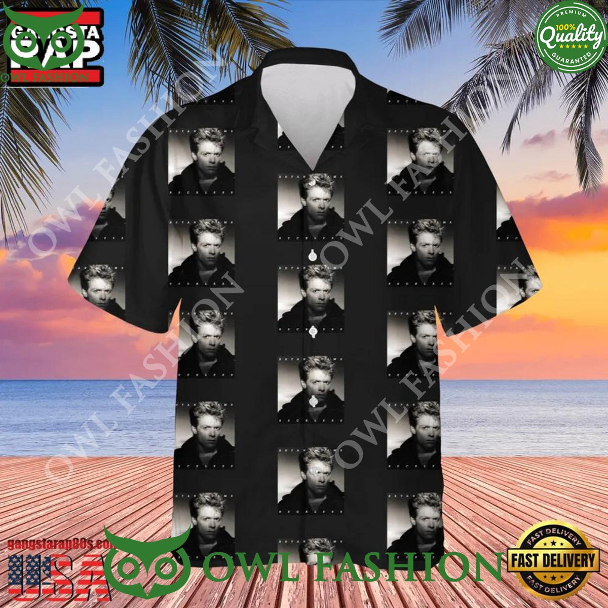 Bryan Adams 2025 Face Music Hot Summer Aloha Hawaiian Shirt