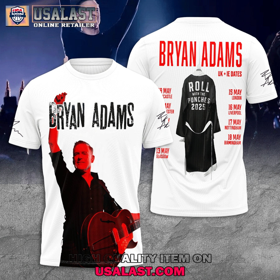 Bryan Adams Roll With The Punches 2025 Trending Hoodie, Shirt