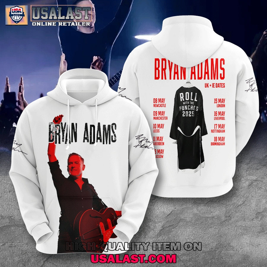 Bryan Adams Roll With The Punches 2025 Trending Hoodie, Shirt