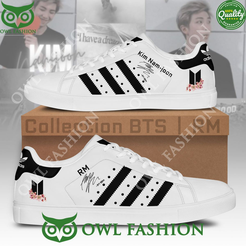 BTS RM Kim Namjoon Signature White Stan Smith