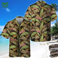 Budweiser Beer Banana Leaves Gift For Beach Trip Hawaiian Shirt