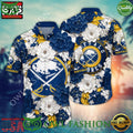 Buffalo Sabres NHL Blue Color Flower Hawaiian Shirt