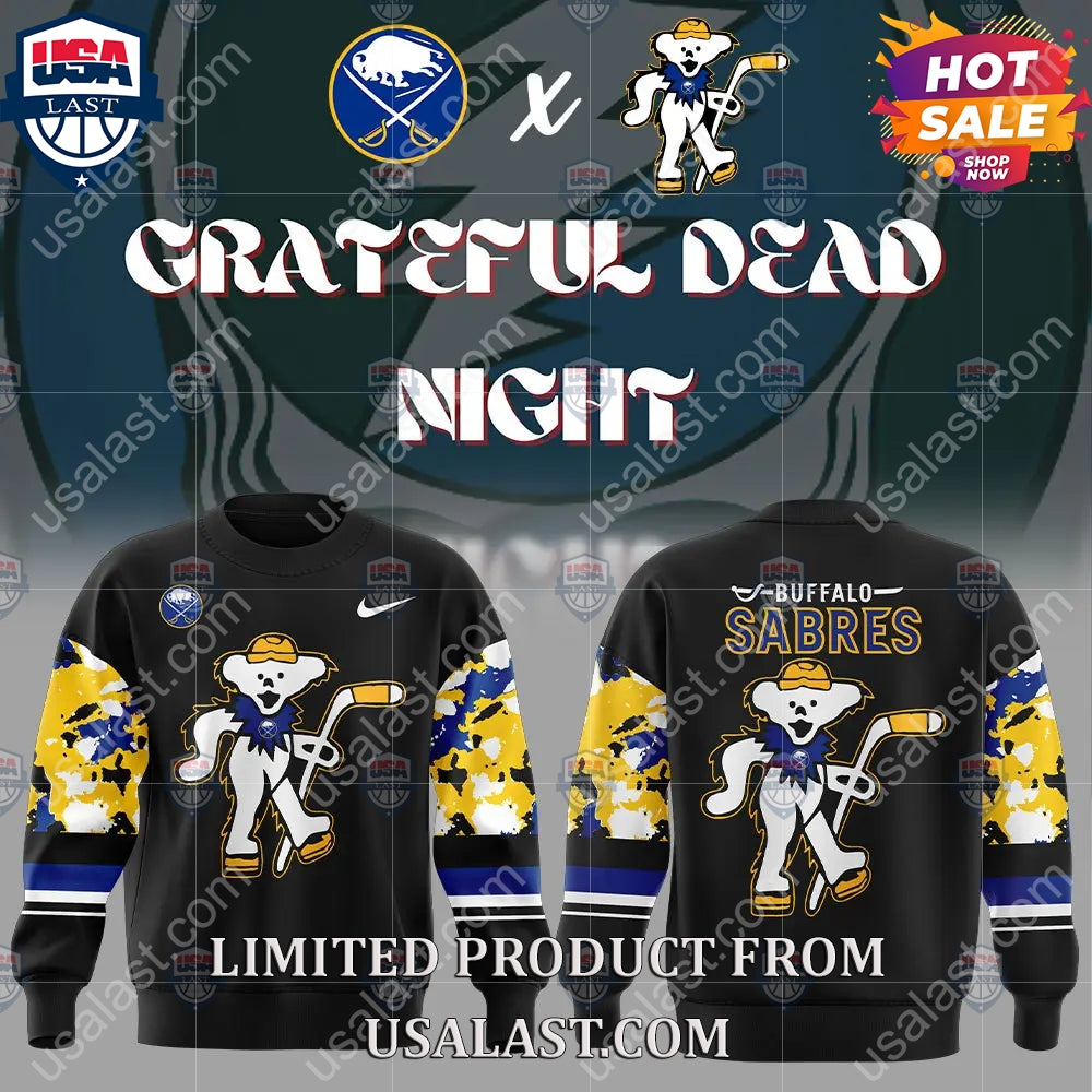 Buffalo Sabres NHL Grateful Dead Night Peanuts Hoodie