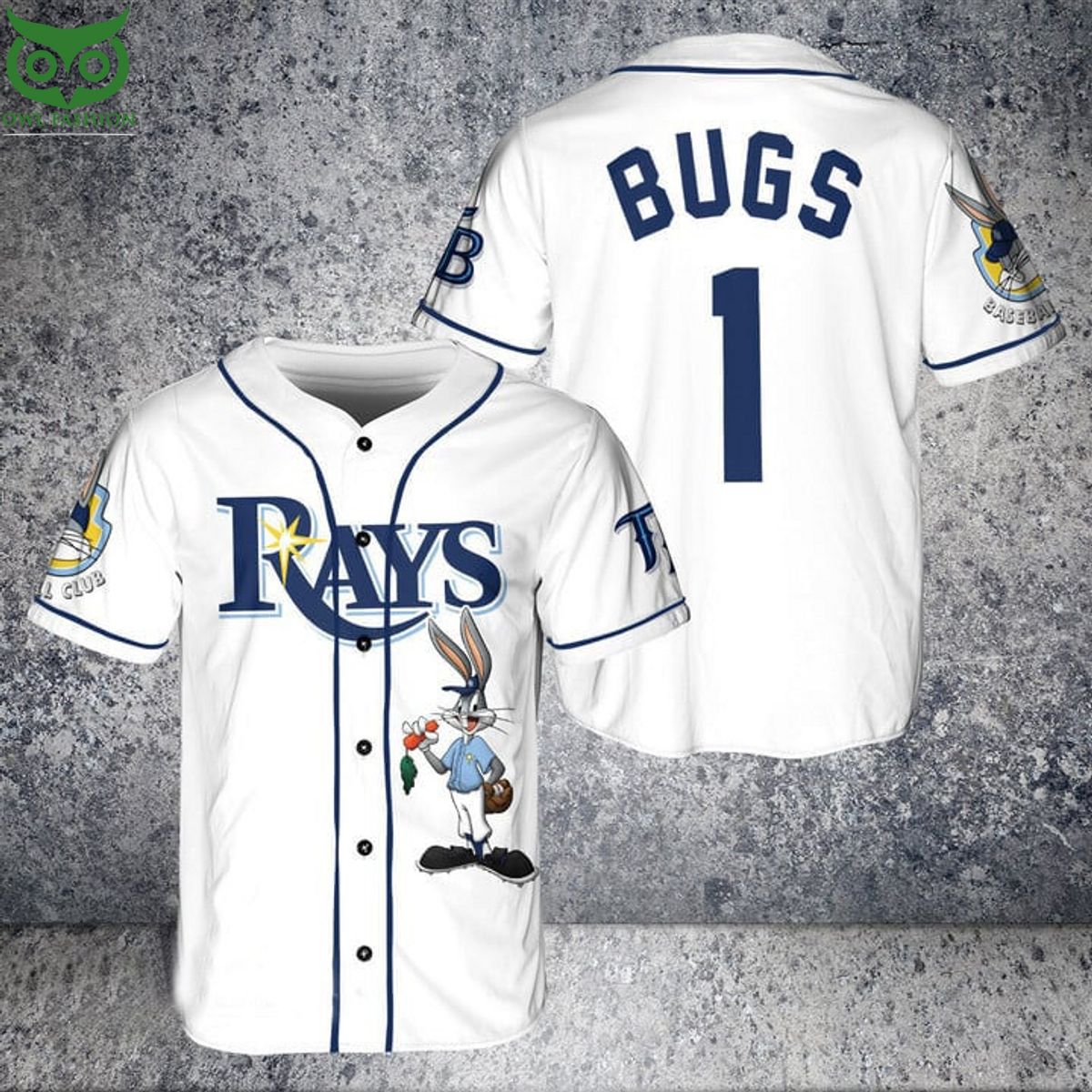 Bugs Bunny Tampa Bay Rays Baseball Jersey Shirt