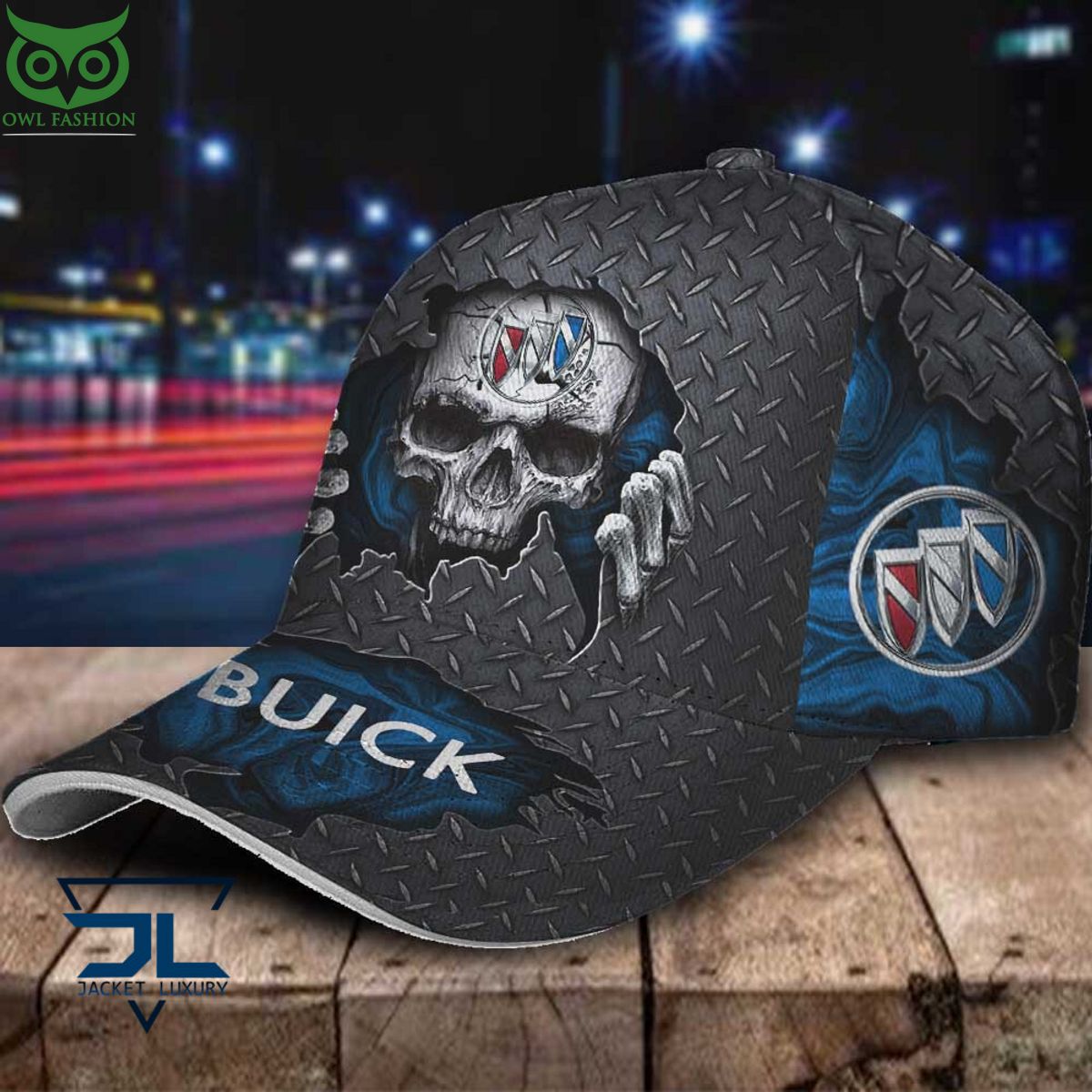 Buick Car Skull Metal Classic Cap