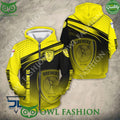 Burton Albion F.C Logo New Design 2024 Yellow 3D Hoodie Tshirt