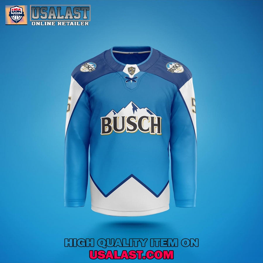 Busch Light Beer Custom Hockey Jersey