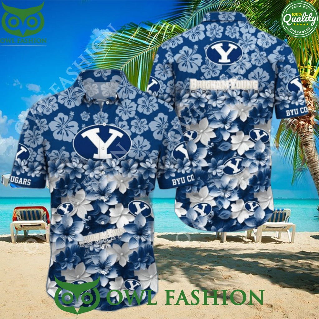 BYU Cougars NCAA3 Flower Hawaiian Shirt Trending Summer