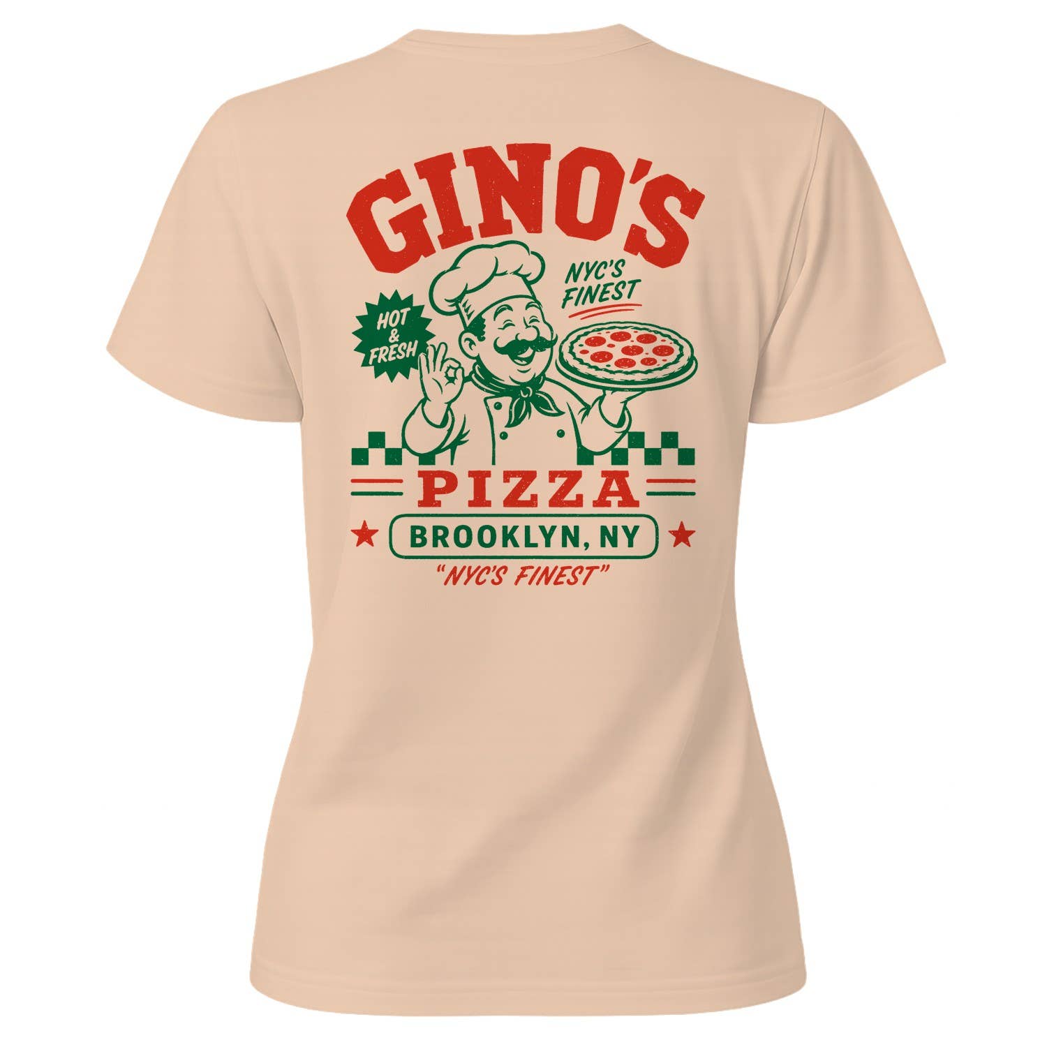 Women's T-Shirt - Gino's Pizza Brooklyn Ny