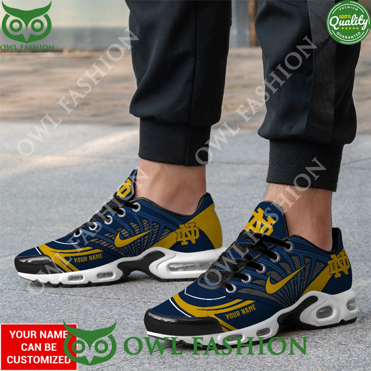 Personalized Notre Dame Fighting Irish Football Air Max Shoes