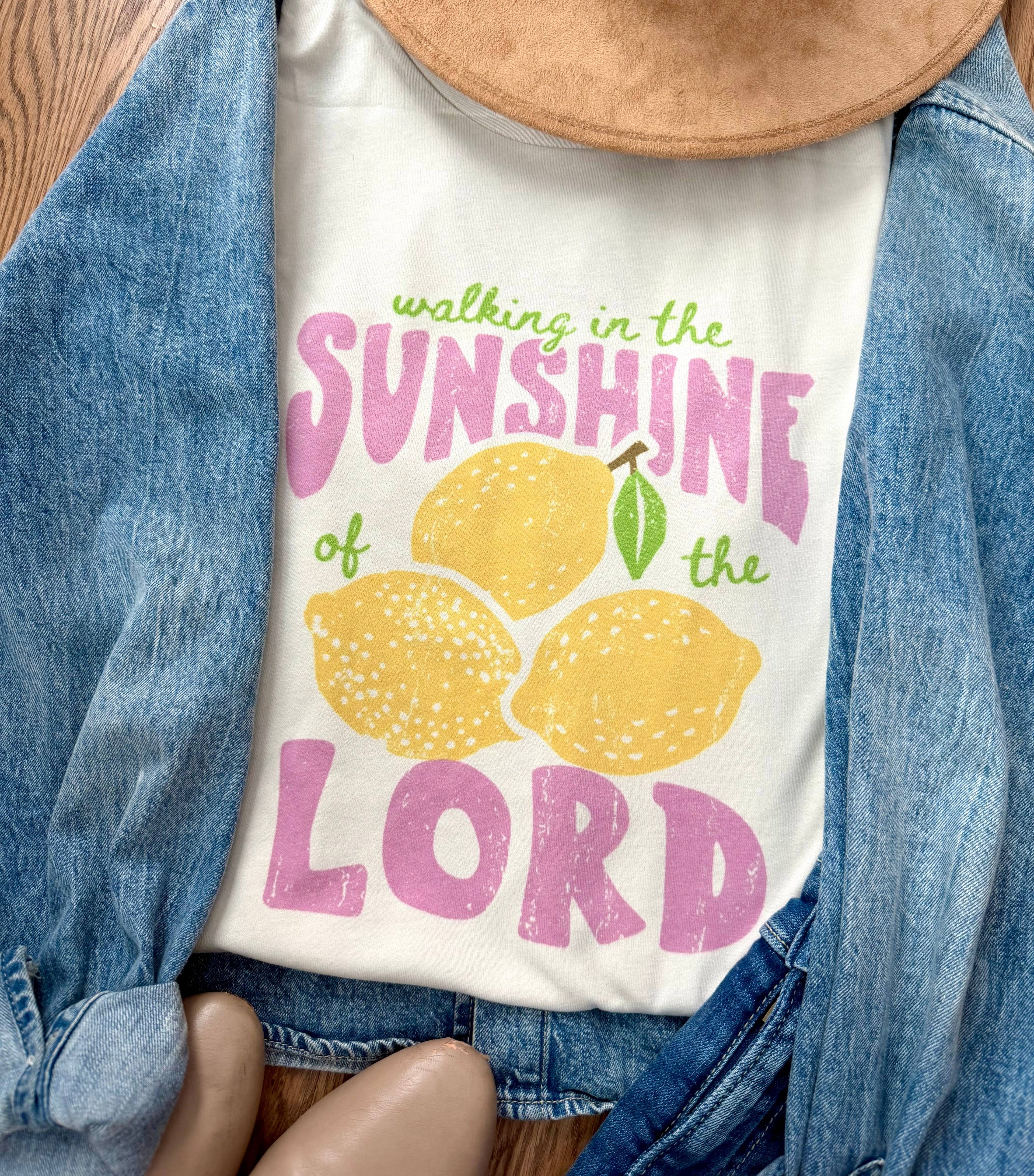 Walking On Sunshine To the Lord Graphic Tee