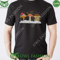 Mushroom Under Snow Celebrating Christmas Black Ugly Sweater