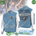 Custom Number NCAA Men’s Basketball Tar Heel Nation Go Heels Baseball Jacket