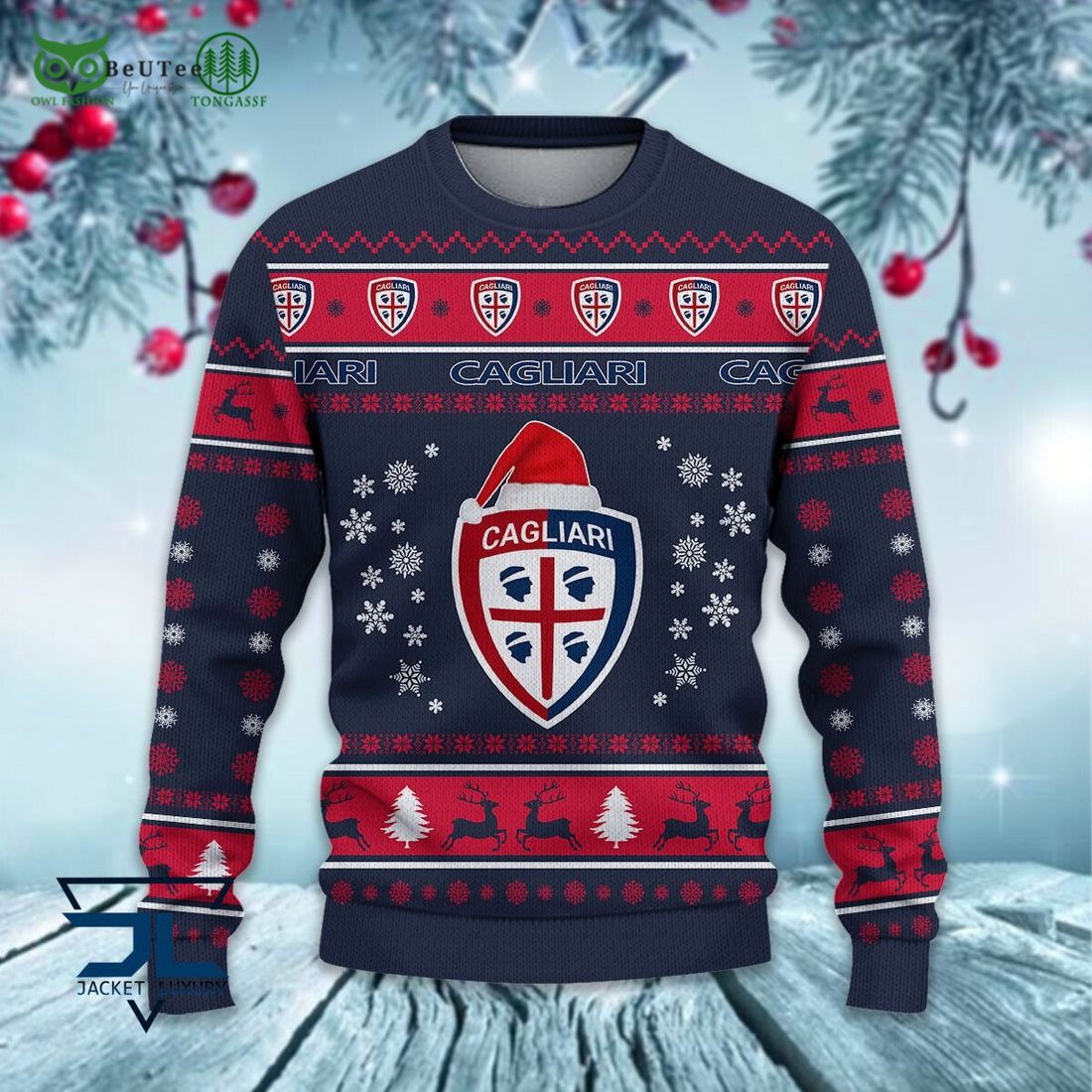 Cagliari Calcio Football Lega Serie A Ugly Sweater