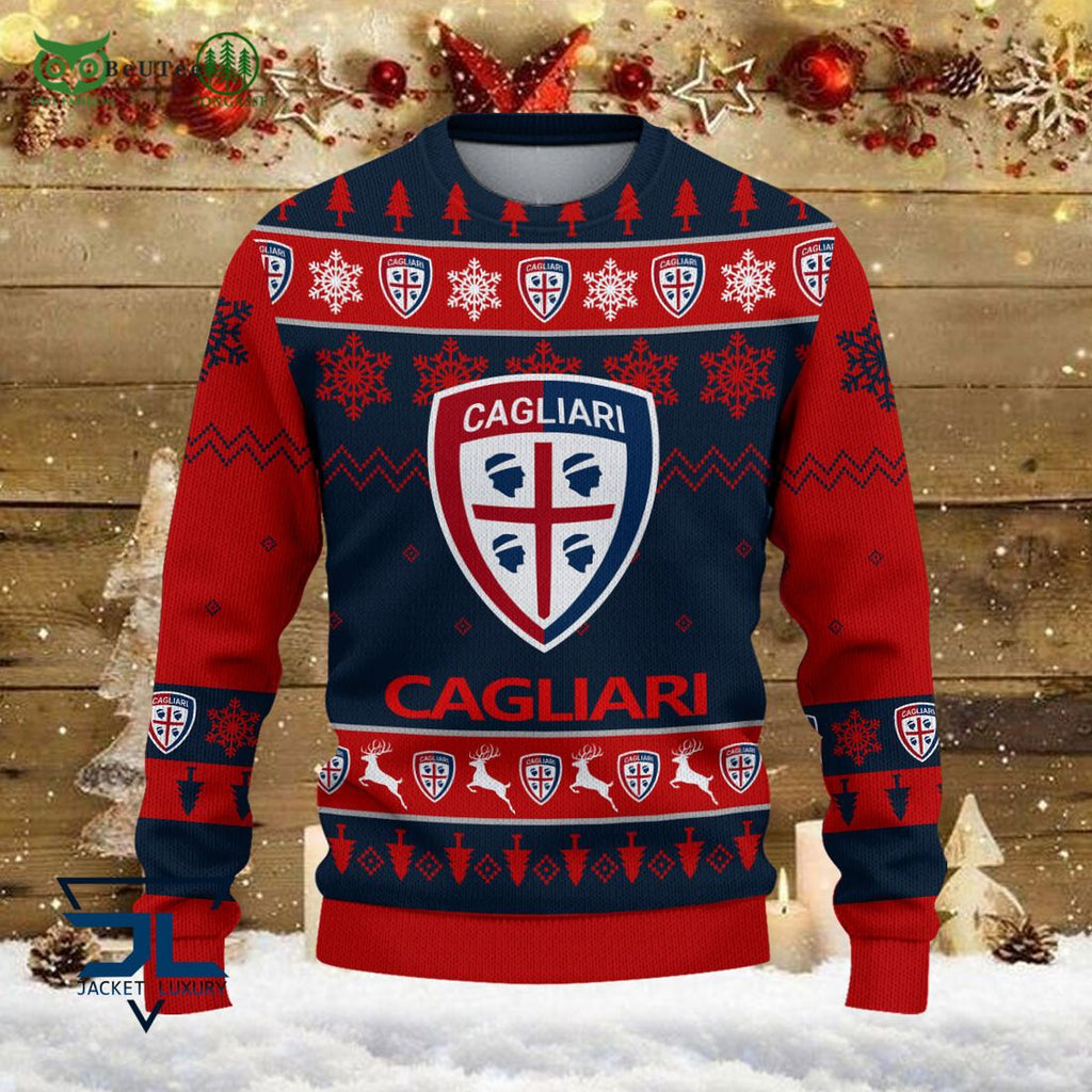 Cagliari Calcio Team Football Lega Serie A Ugly Sweater