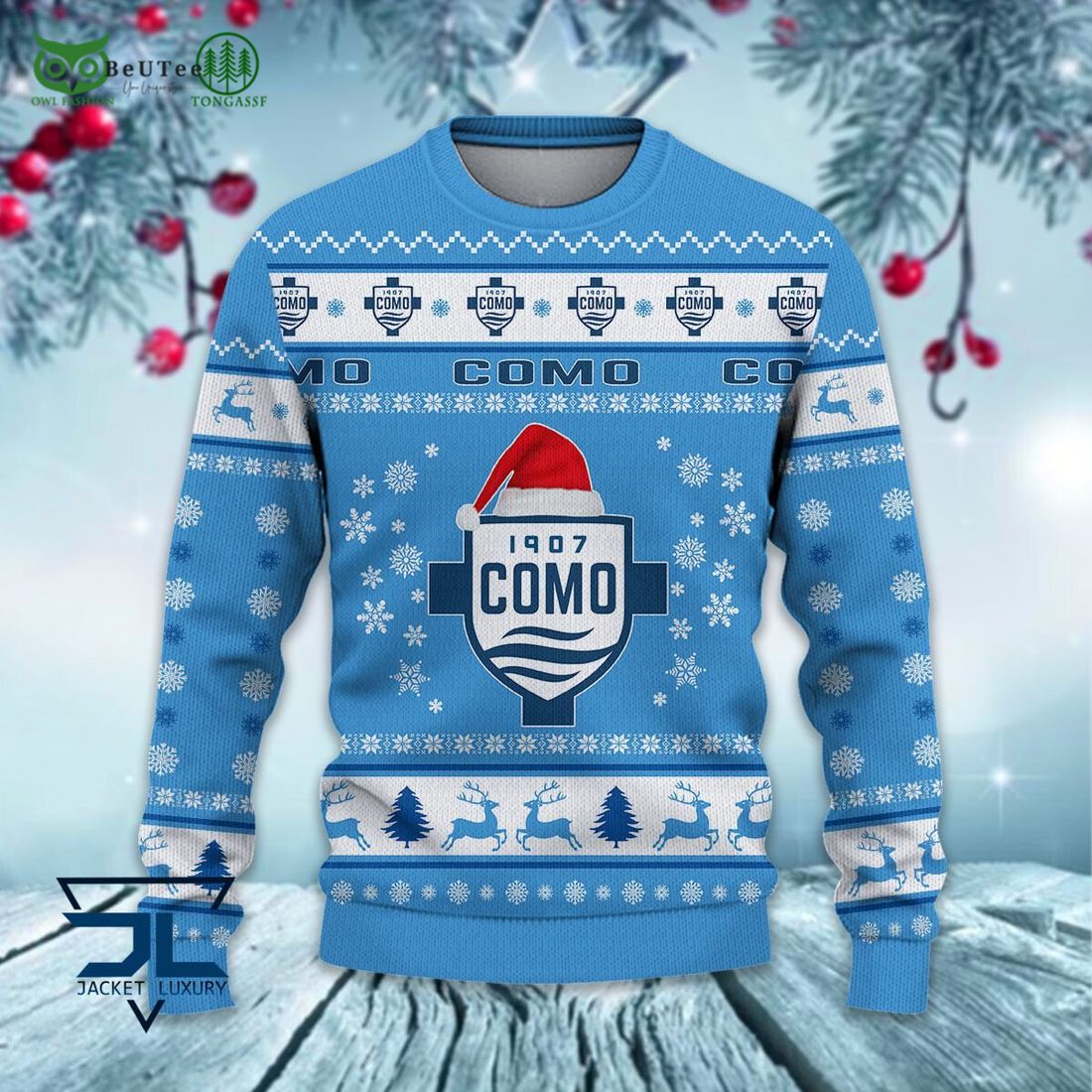 Calcio Como Football Lega Serie A Ugly Sweater