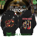 Calgary Flames 2024 Black History Month Printed Hoodie