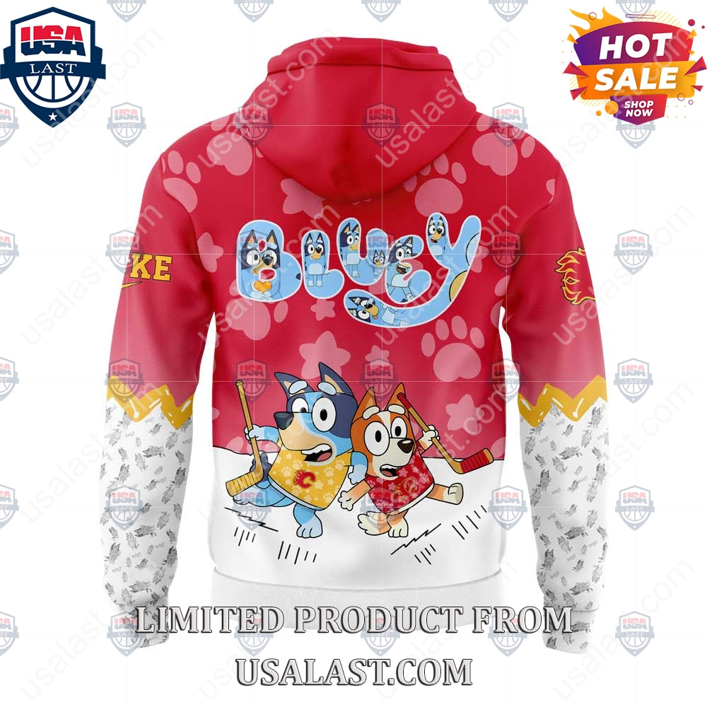 Calgary Flames NHL Bluey and Bingo Hoodie