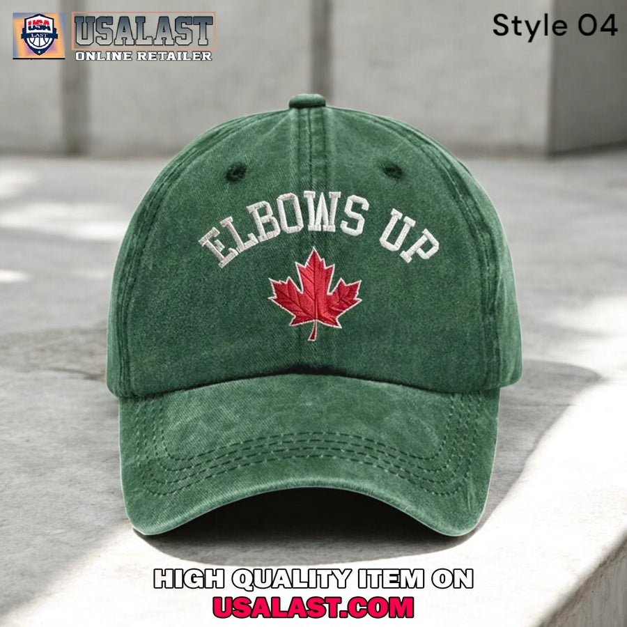 Canada Elbows Up Printed Baseball Cap
