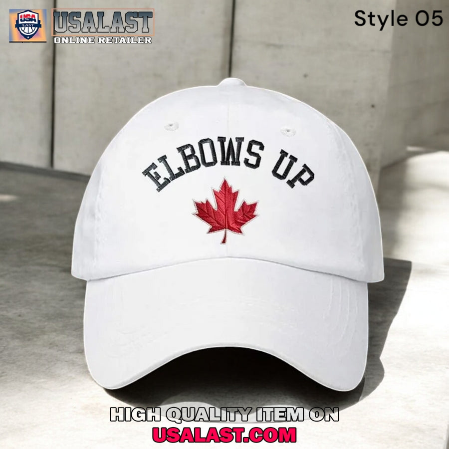 Canada Elbows Up Printed Baseball Cap
