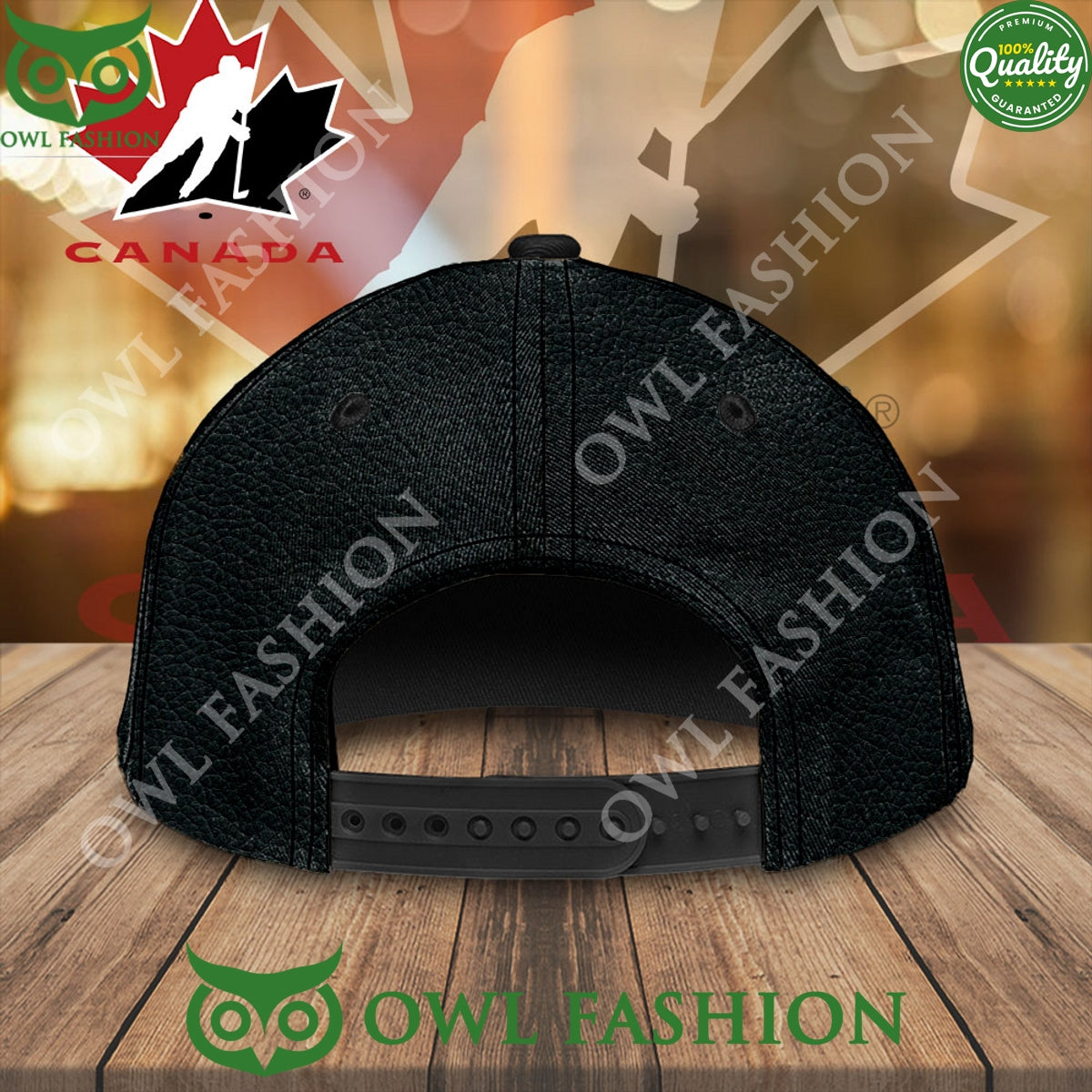 Canada ice hockey tournament 2025 4 Nations Face Off Black Classic Cap