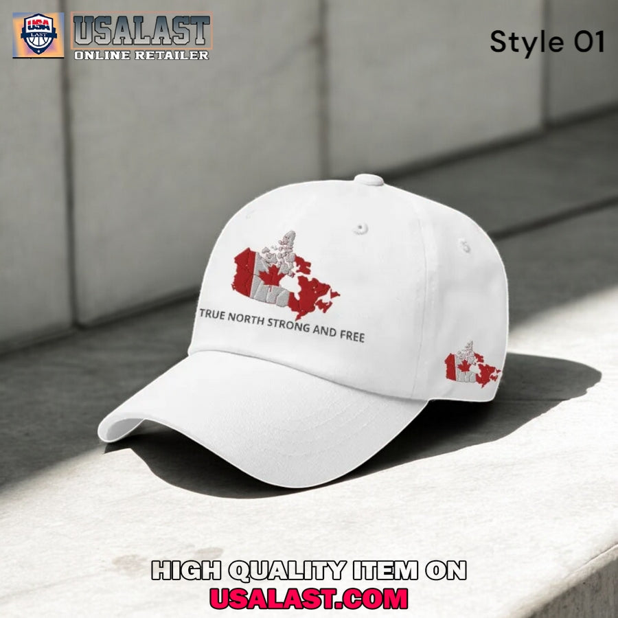 Canada True North Strong & Free Baseball Cap