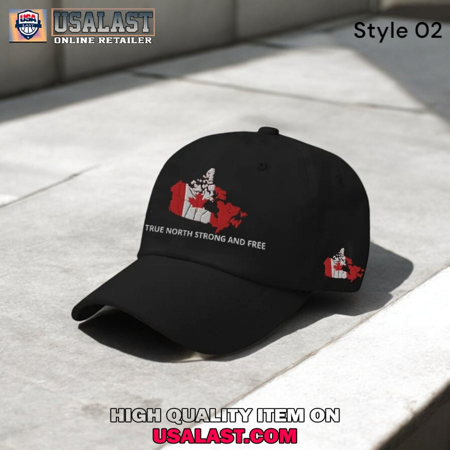 Canada True North Strong & Free Baseball Cap