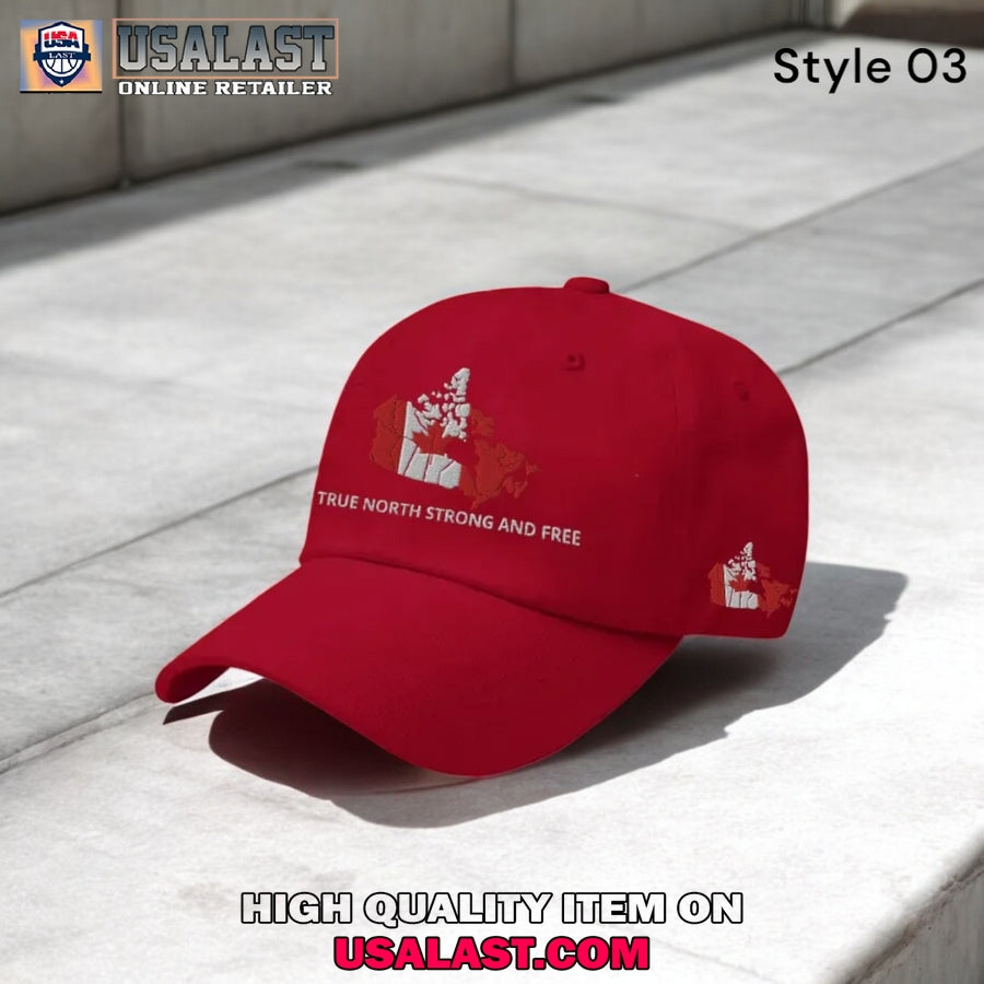 Canada True North Strong & Free Baseball Cap