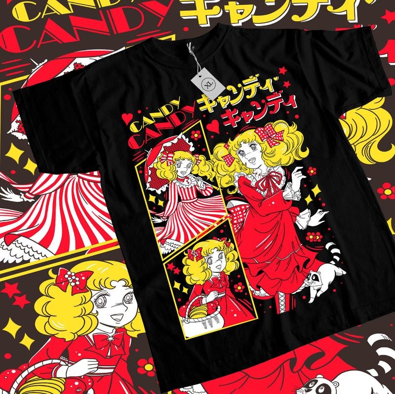 candy candy T-Shirt S-4XL,shojo,riyoko ikedarose of versailles,kawaii Shirt,All Size Hoodie, Sweatshirt | RetroVerseTees.com