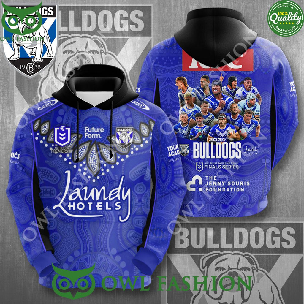 Canterbury-Bankstown Bulldogs Laundy Hotels Blue 3D t Shirt