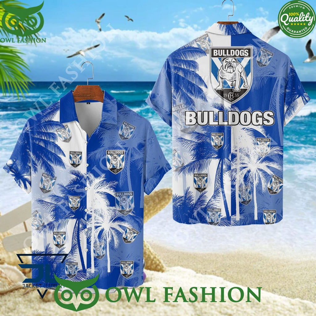 Canterbury Bankstown Bulldogs NRL Australasia Football Rugby Hawaiian shirt and short