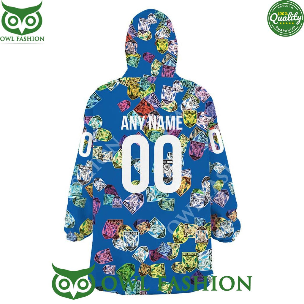 Canterbury Bankstown Bulldogs Special Logo Design Fleece Blanket hoodie