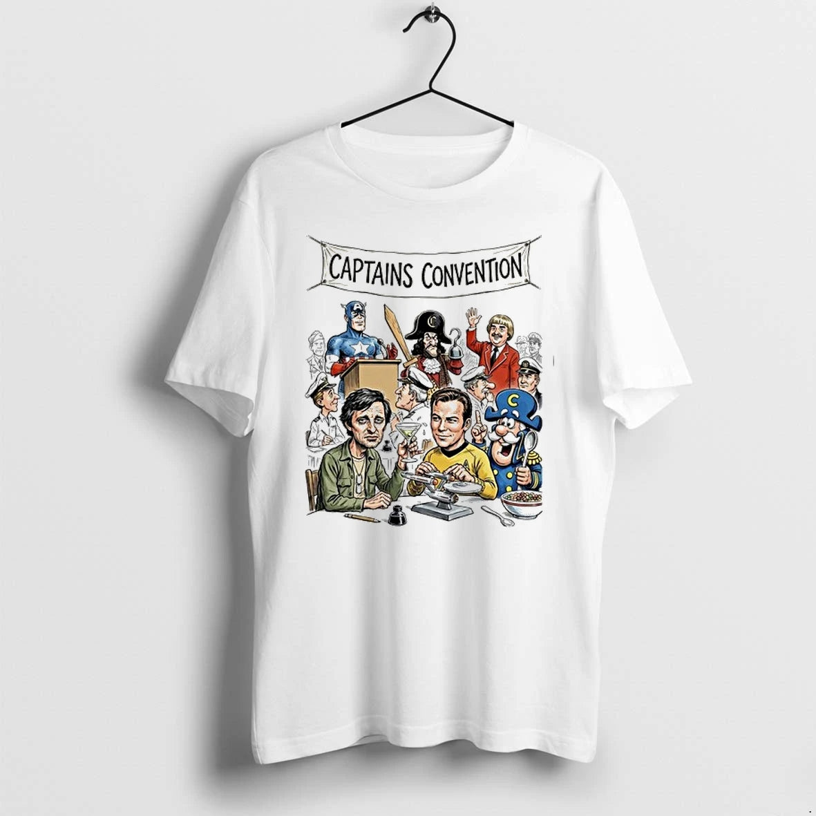 Captain America Captain Hook Captain Kangaroo Hawkeye Kirk Capn Crunch 0 Tshirts Sweater