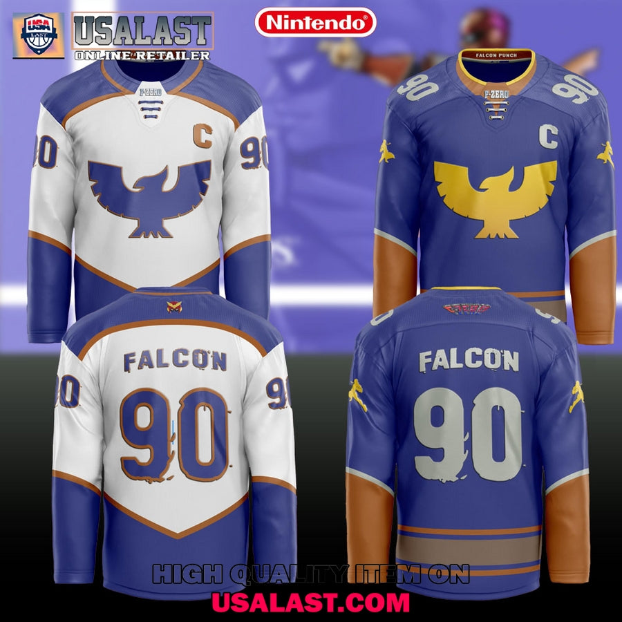 Captain Falcon F-Zero Custom Hockey Jersey