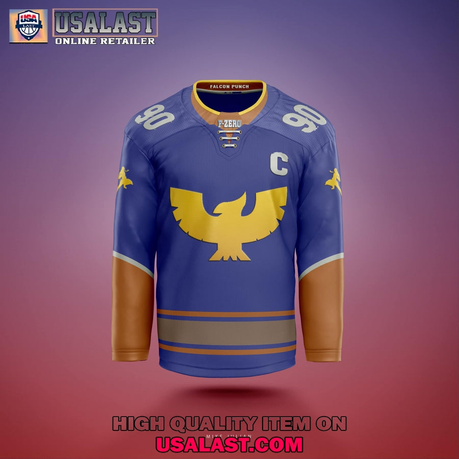 Captain Falcon F-Zero Custom Hockey Jersey
