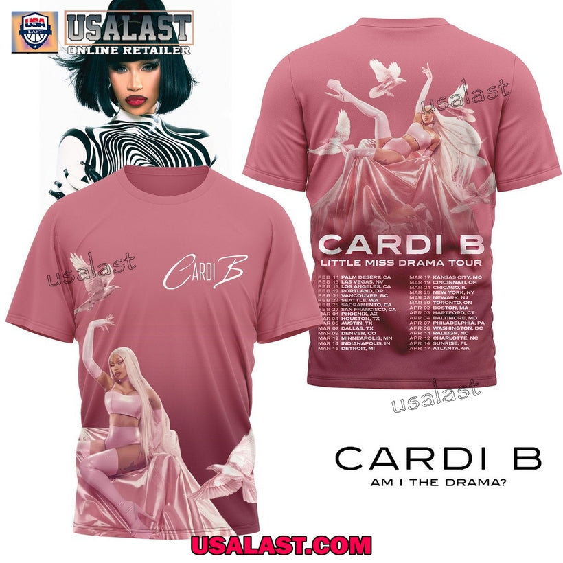 Cardi B Litte Miss Drama Tour 3D T-Shirt